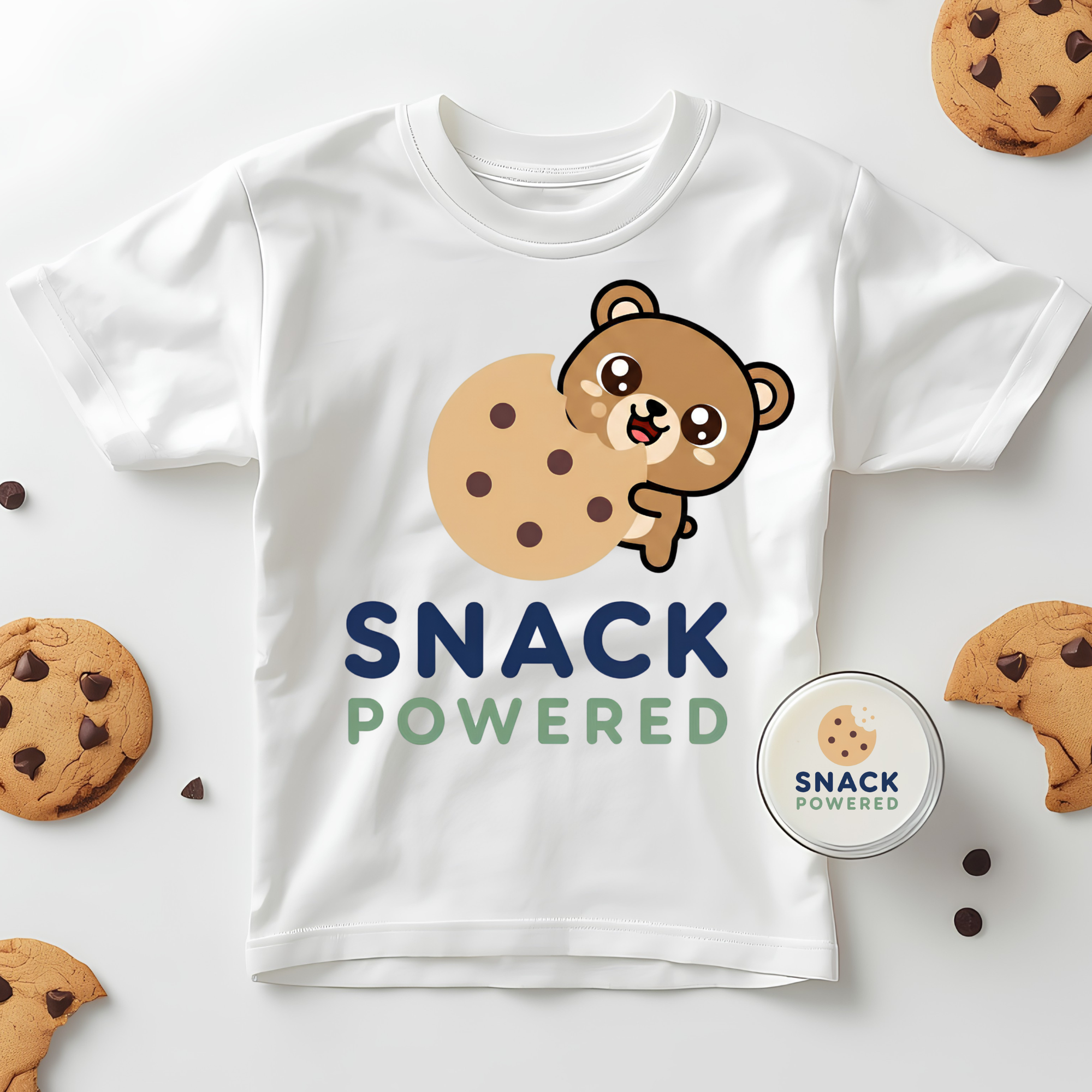 Snack Powered Bear - Toddler Short Sleeve Tee