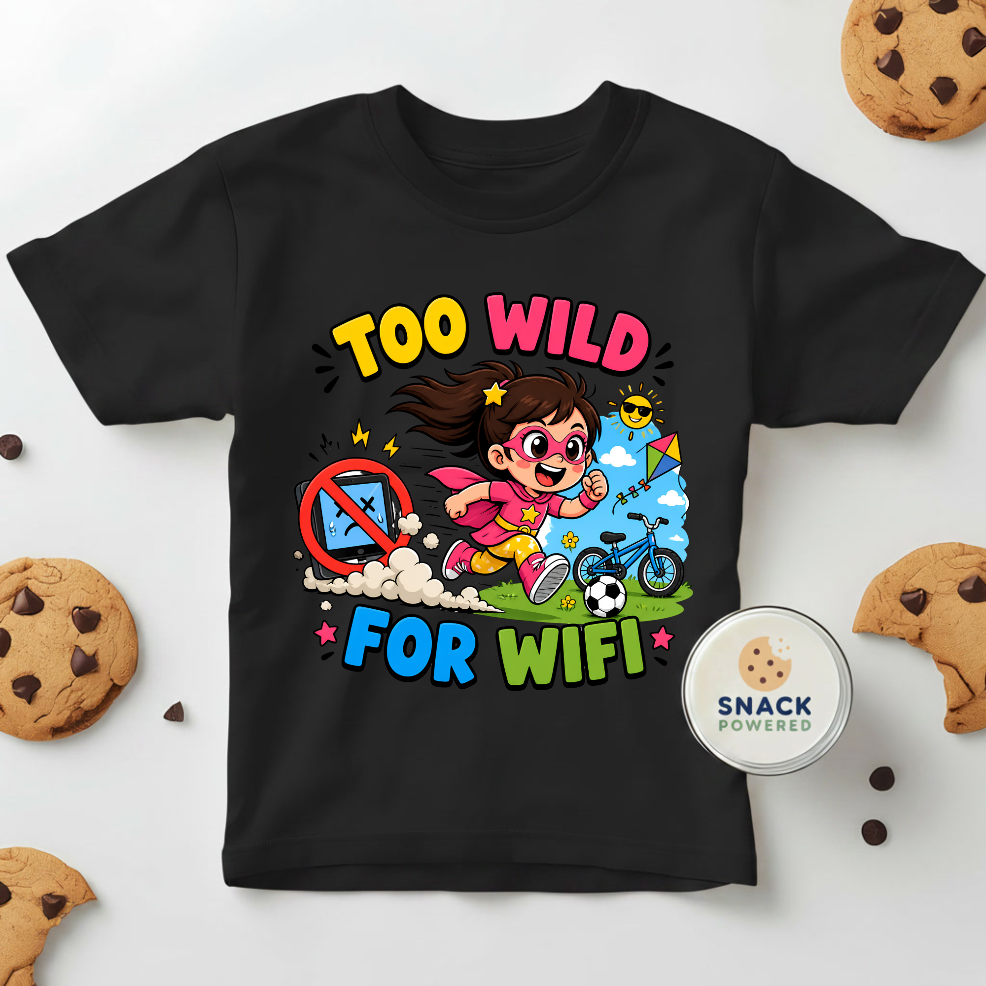 Too Wild for WIFI - Toddler Short Sleeve Tee