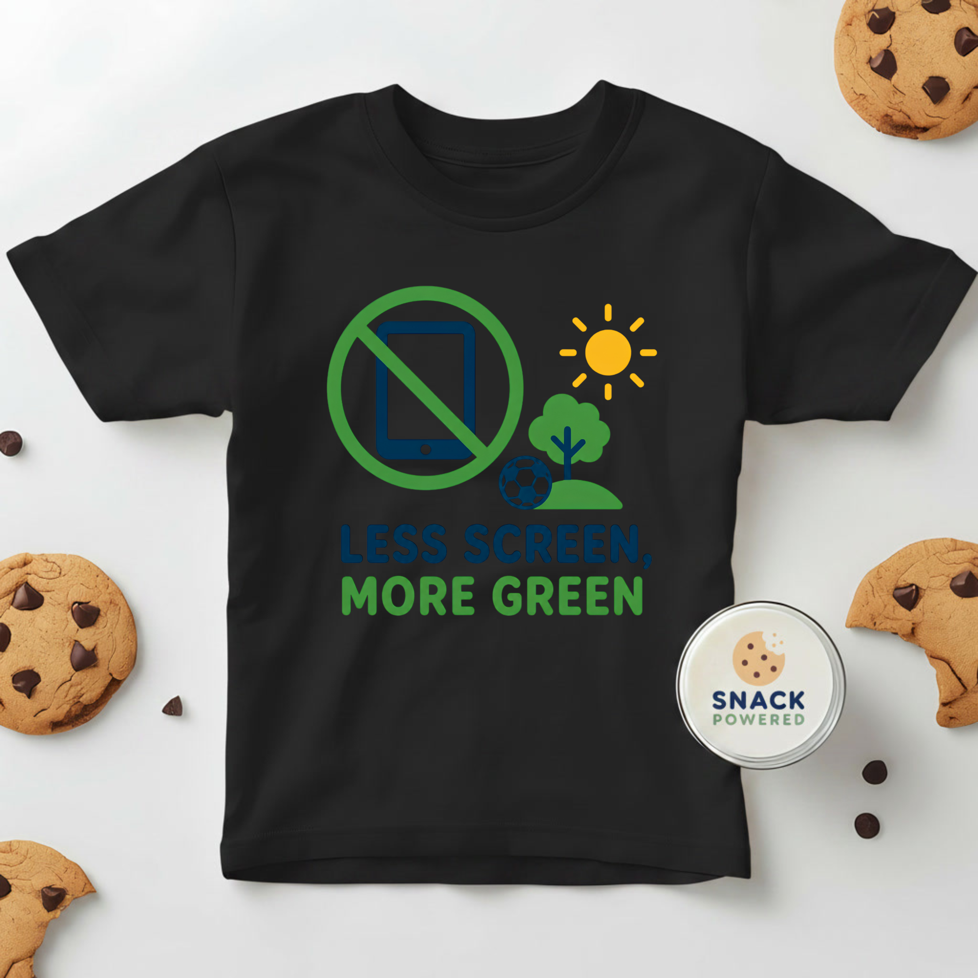 Less Screen, More Green - Toddler Short Sleeve Tee