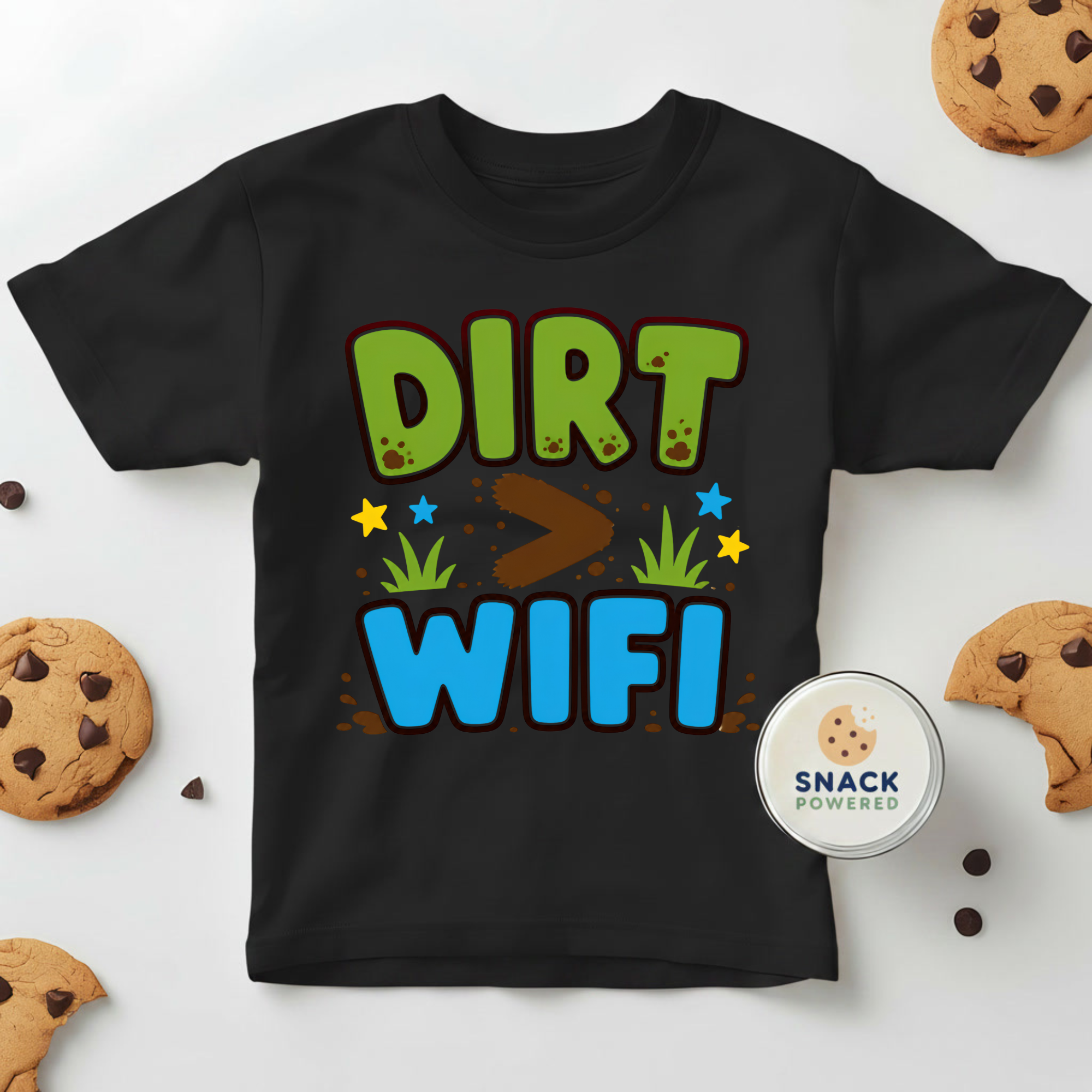 Dirt > Wifi - Toddler Short Sleeve Tee
