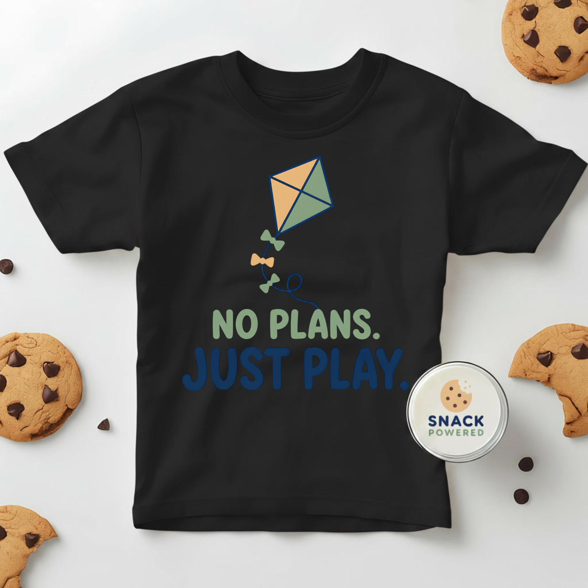 No Plans. Just Play. - Toddler Short Sleeve Tee