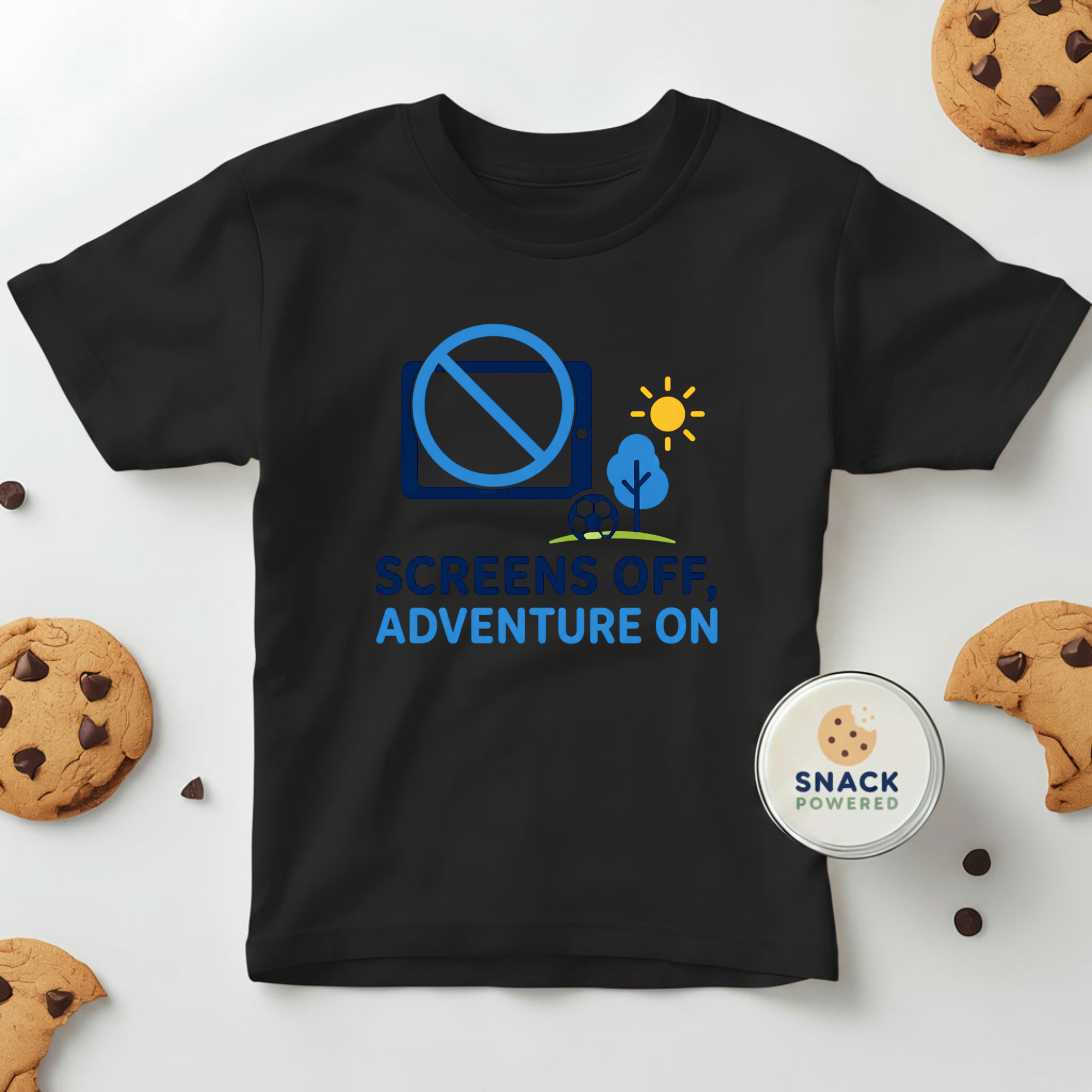 Screen off, Adventure on - Toddler Short Sleeve Tee