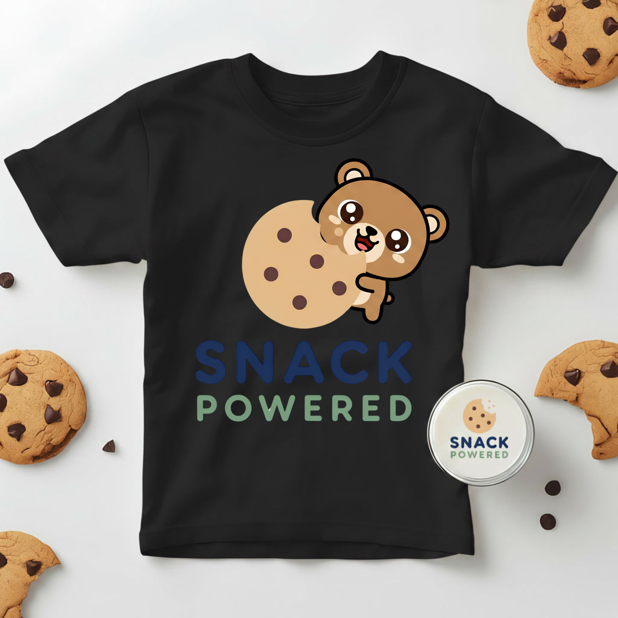 Snack Powered Bear - Toddler Short Sleeve Tee