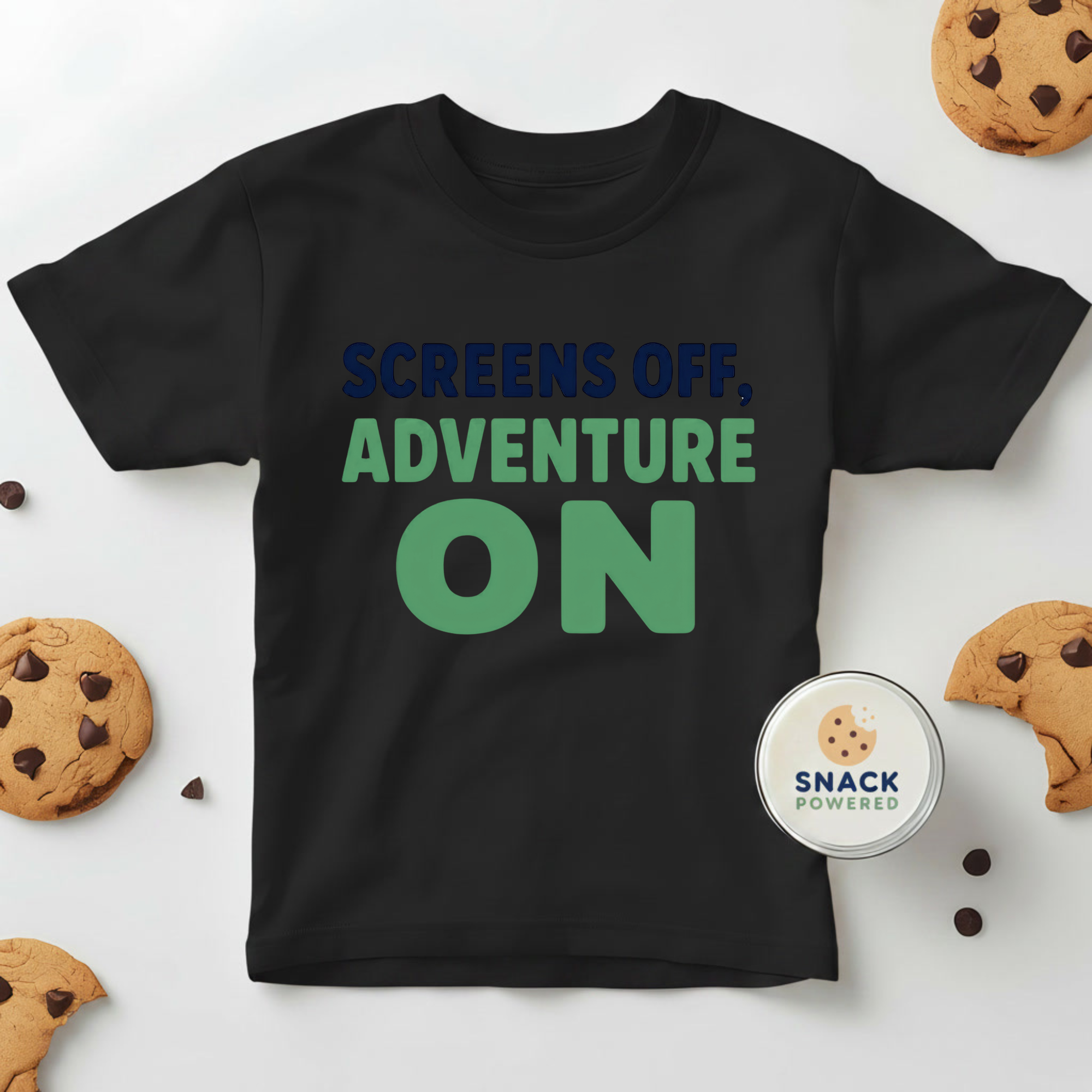 Screens off, Adventure on - Toddler Short Sleeve Tee