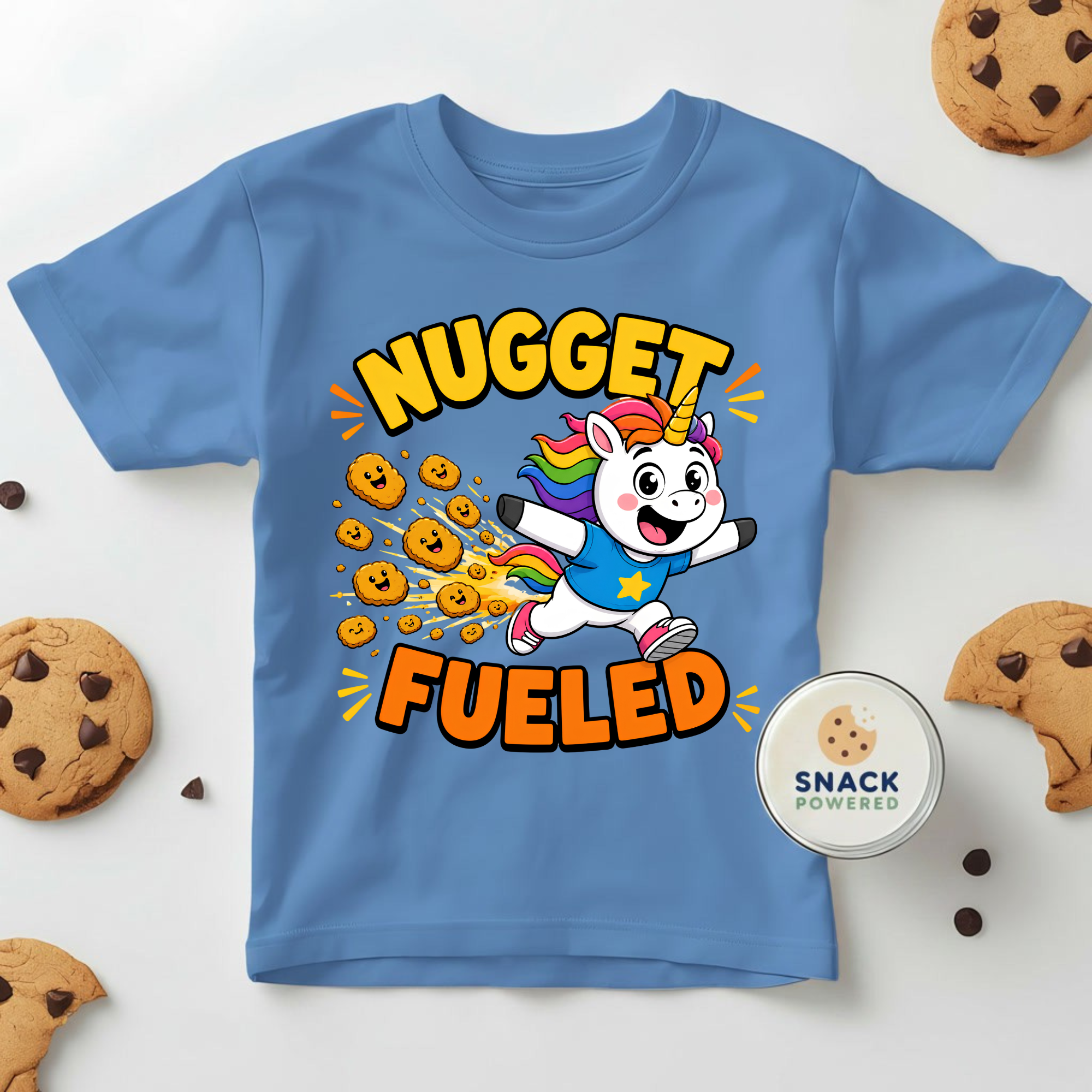 Nugget Fueled Unicorn - Toddler Short Sleeve Tee