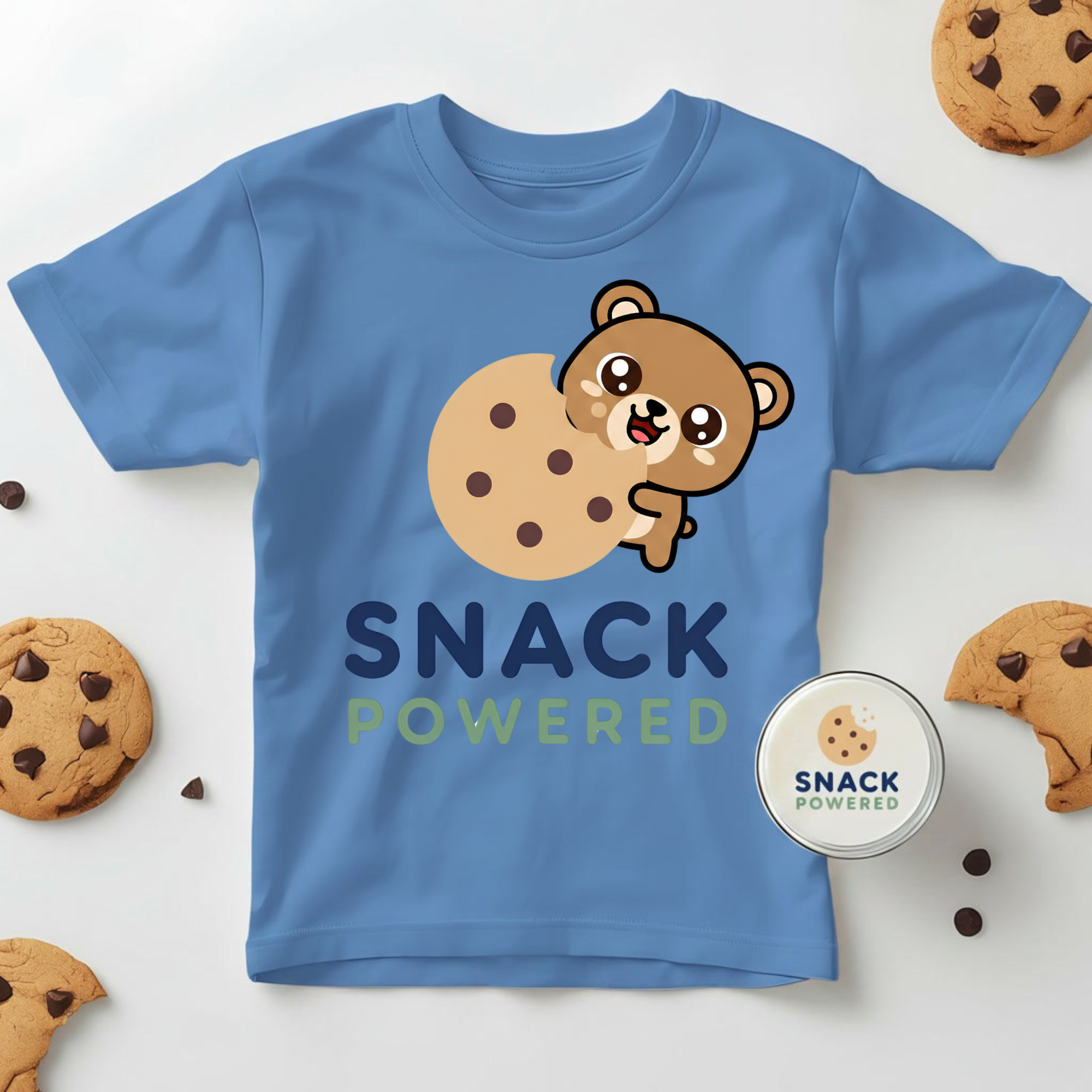 Snack Powered Bear - Toddler Short Sleeve Tee