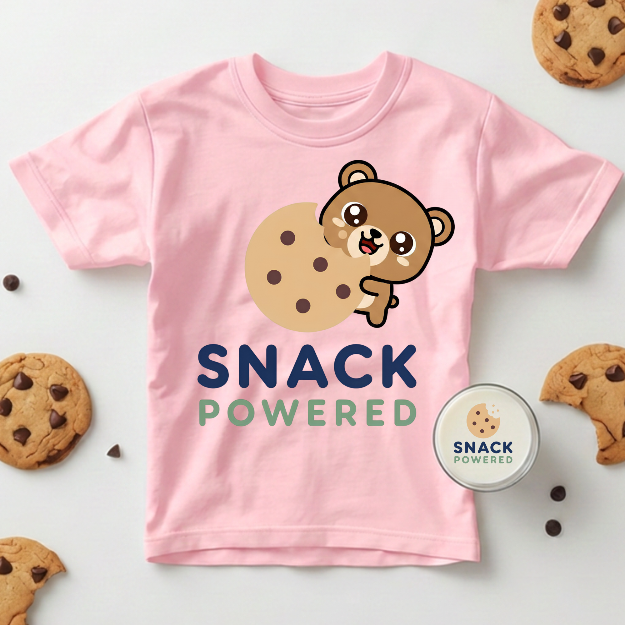 Snack Powered Bear - Toddler Short Sleeve Tee