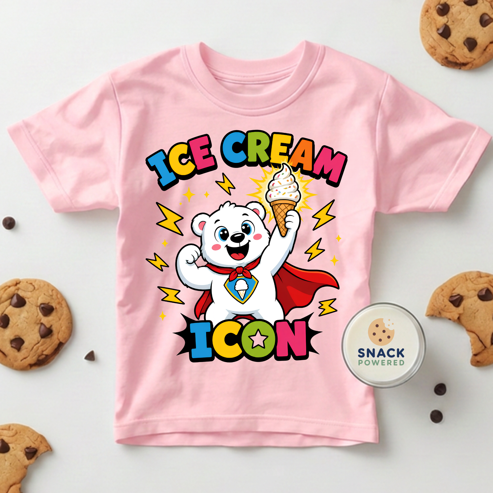 Ice Cream Icon - Toddler Short Sleeve Tee