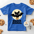 Snack Signal Halloween Kids T-Shirt – Funny Graphic Tee, Ages 6–12