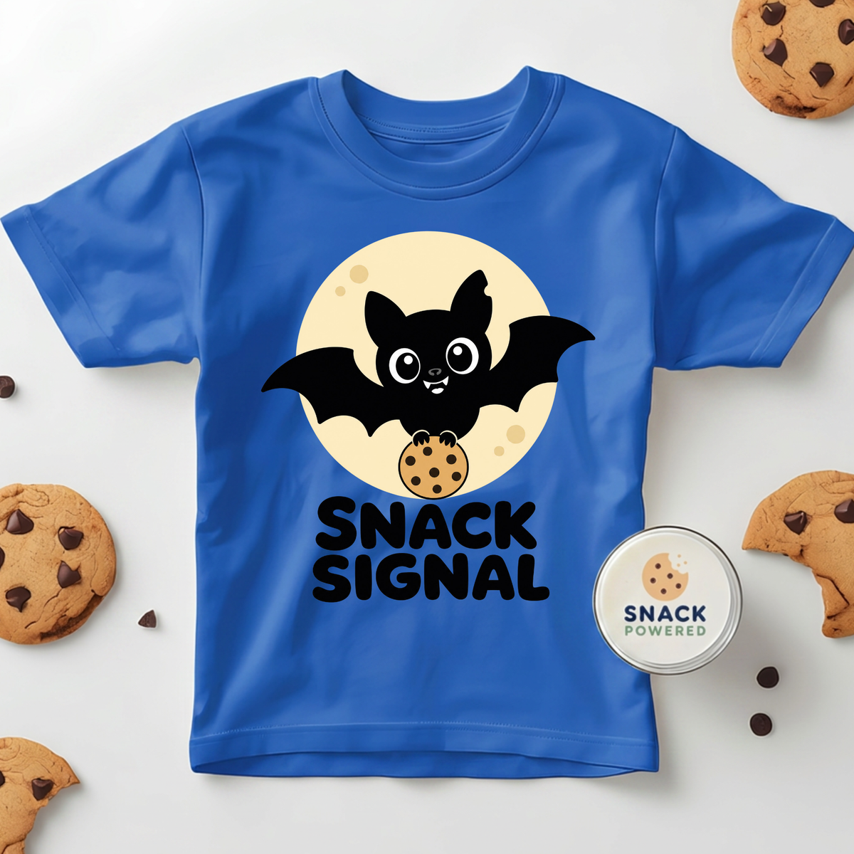 Snack Signal Halloween Kids T-Shirt – Funny Graphic Tee, Ages 6–12