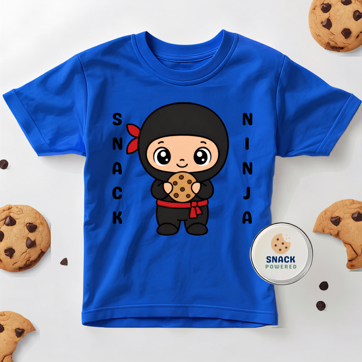 Snack Ninja Kids T-Shirt – Funny Graphic Tee, Ages 6–12
