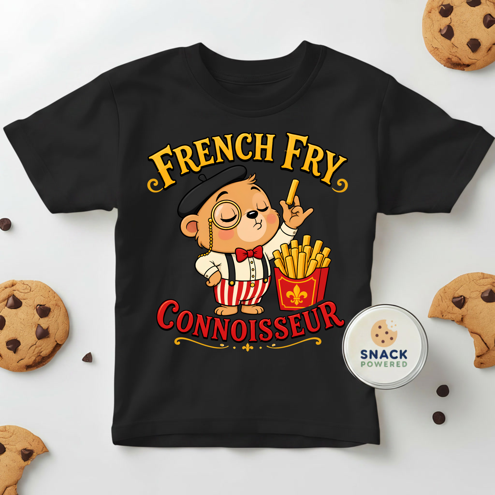 French Fry Connoisseur - Toddler Short Sleeve Tee