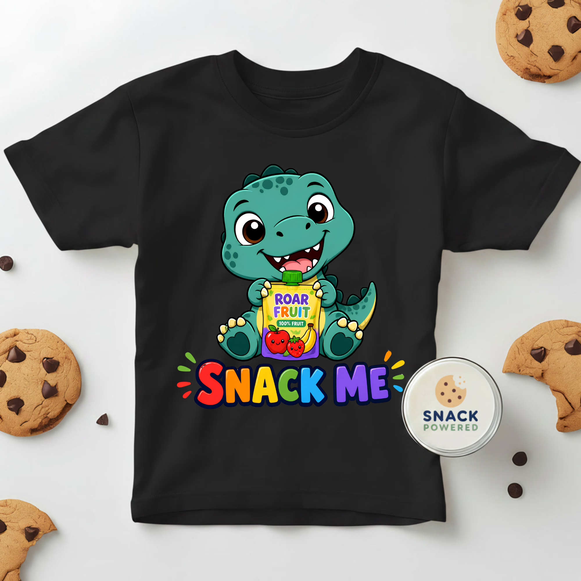 Snack Me T-Rex - Toddler Short Sleeve Tee