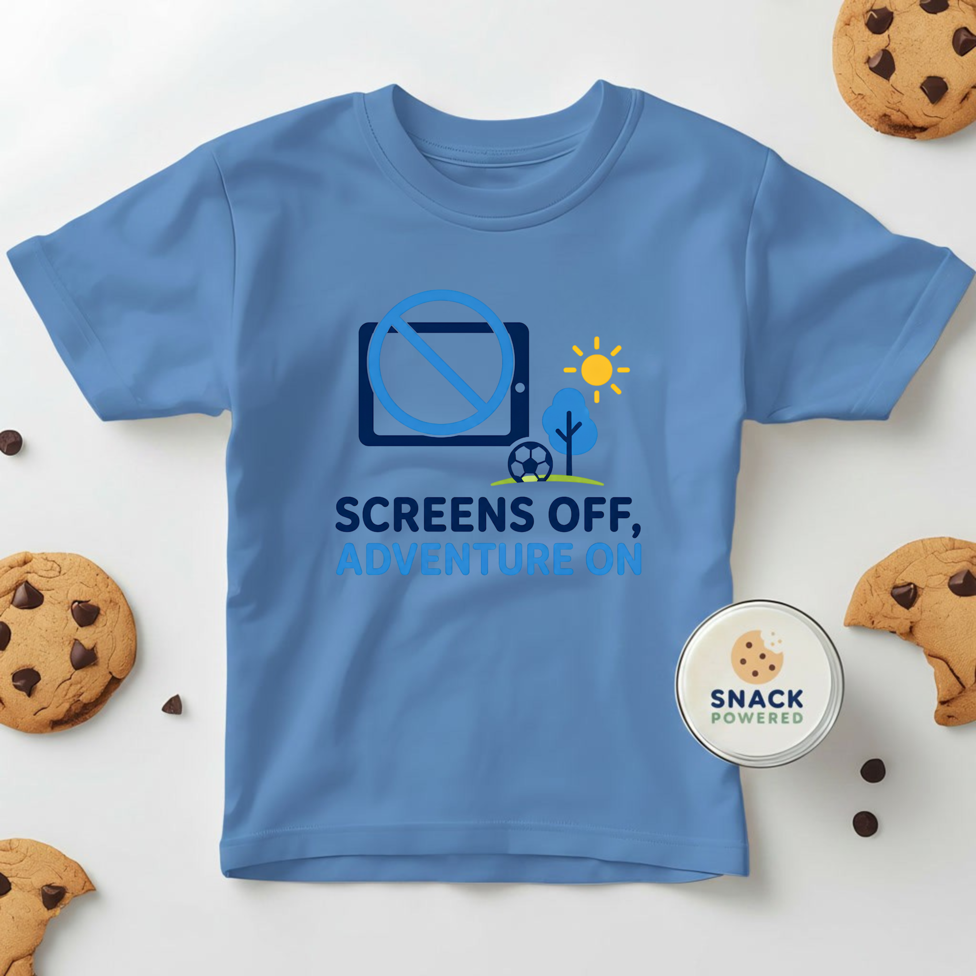 Screen off, Adventure on - Toddler Short Sleeve Tee