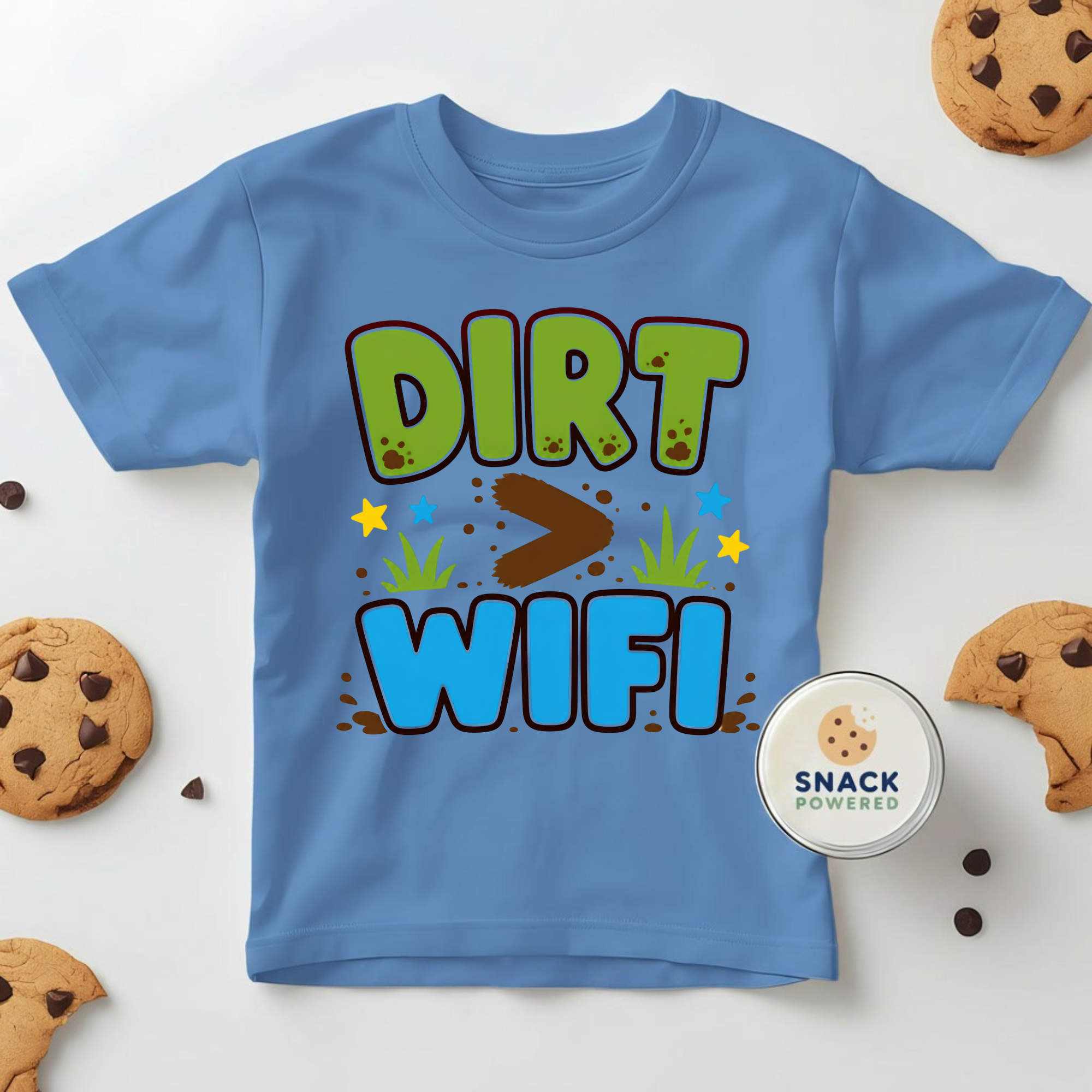 Dirt > Wifi - Toddler Short Sleeve Tee