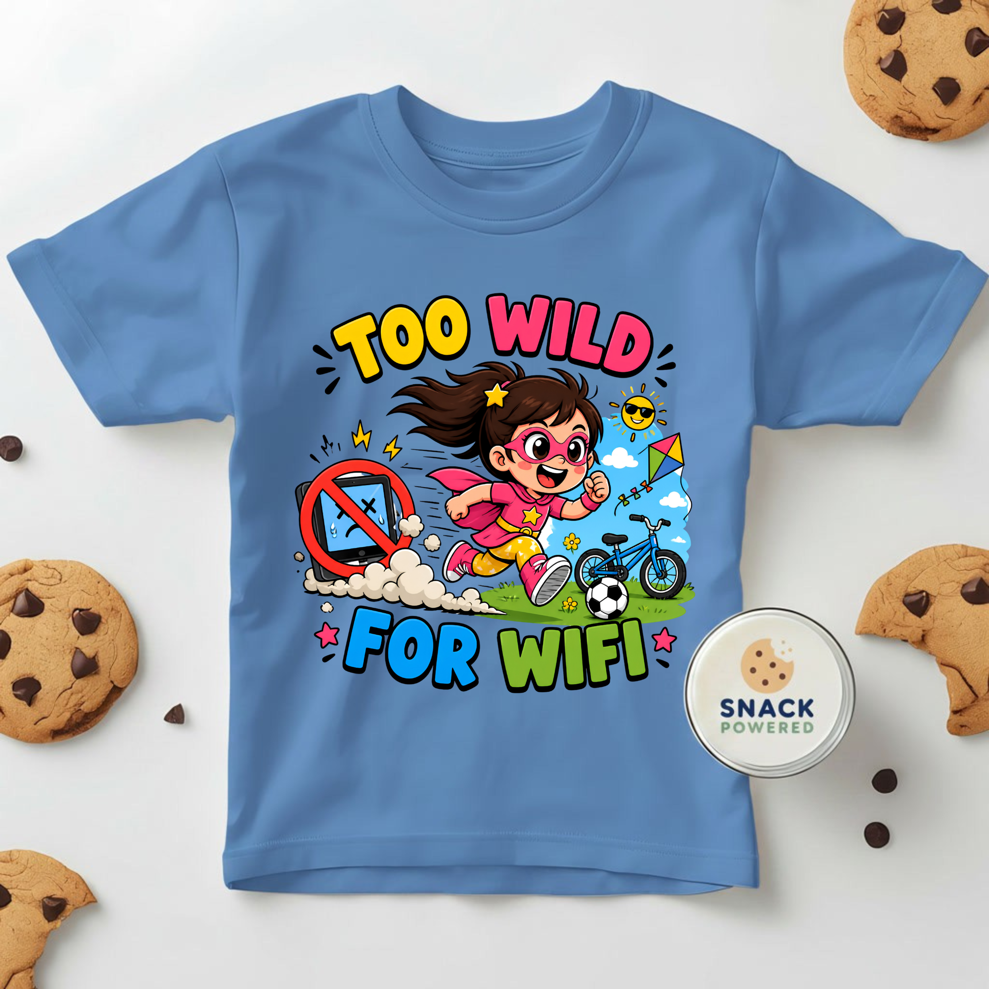 Too Wild for WIFI - Toddler Short Sleeve Tee