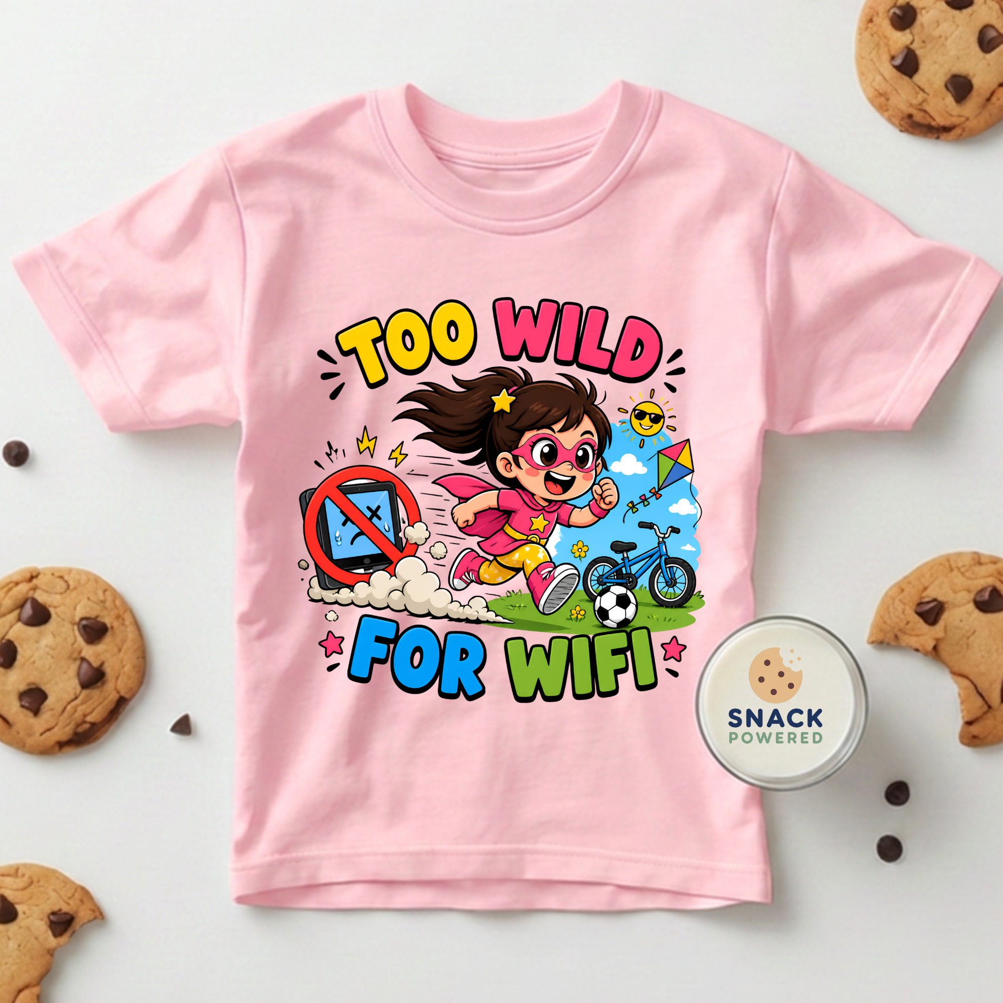 Too Wild for WIFI - Toddler Short Sleeve Tee