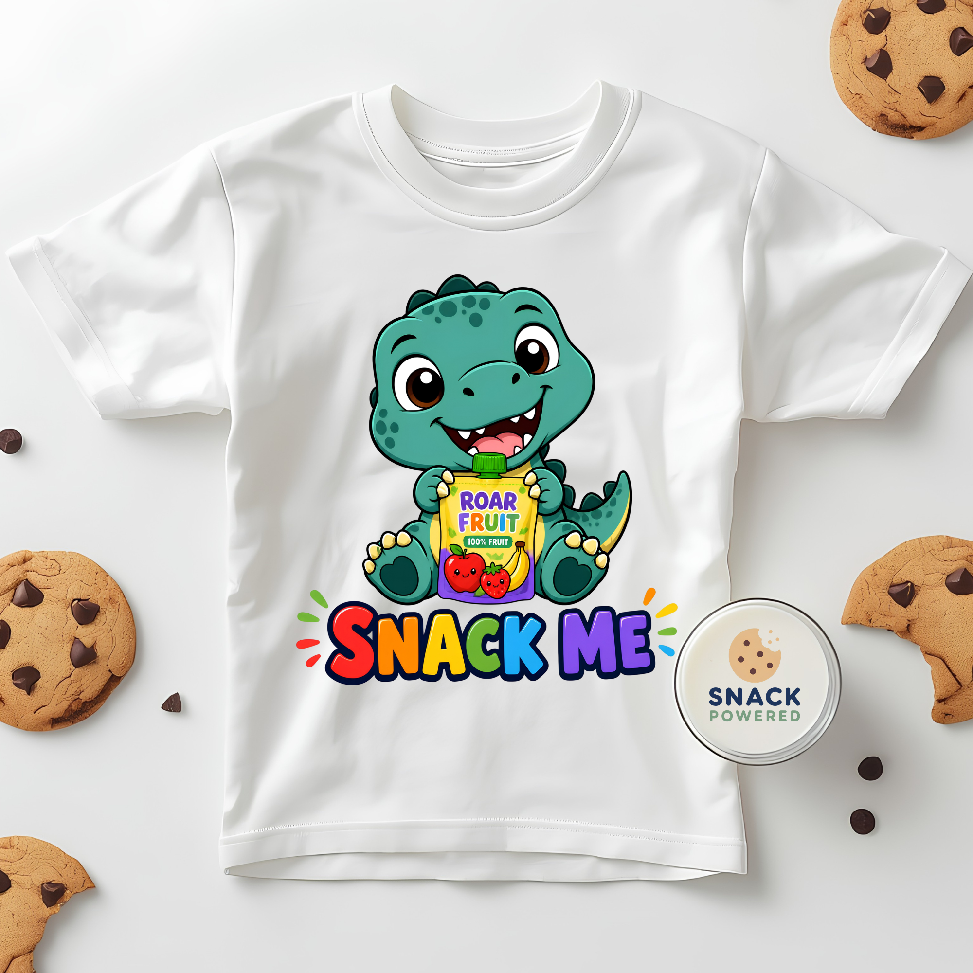 Snack Me T-Rex - Toddler Short Sleeve Tee