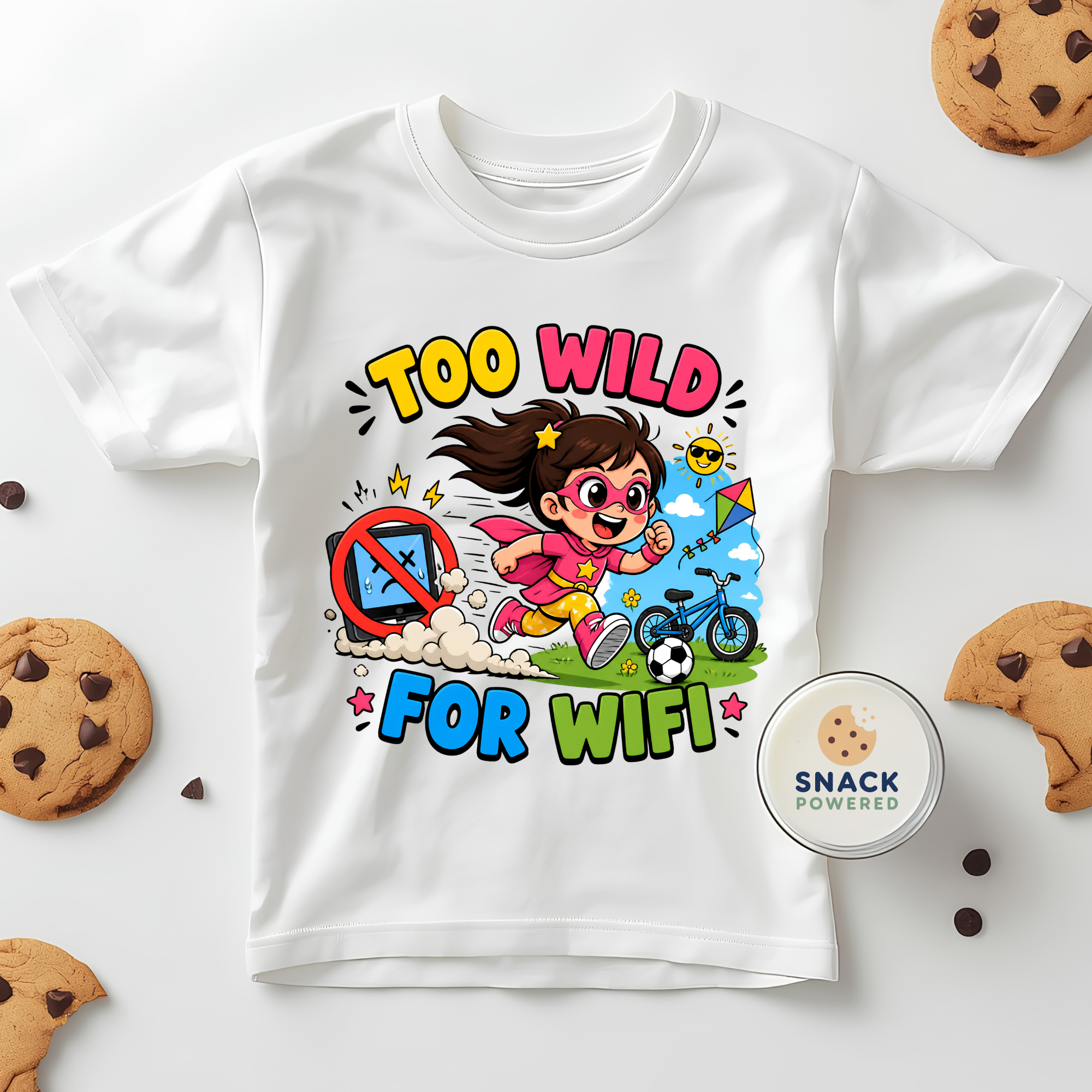 Too Wild for WIFI - Toddler Short Sleeve Tee