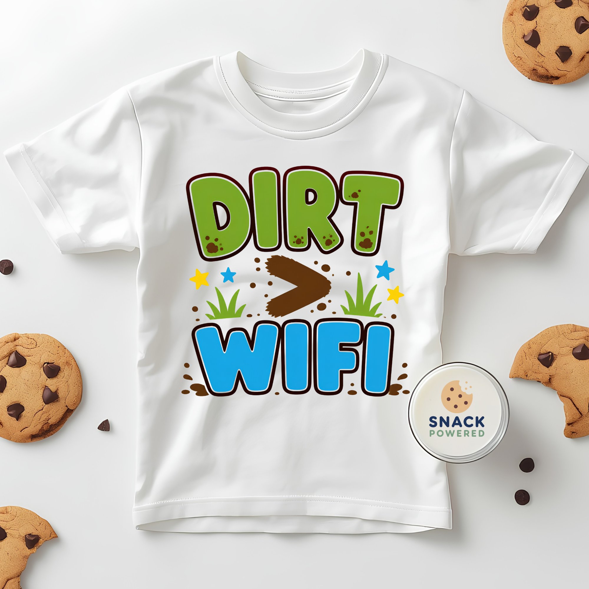 Dirt > Wifi - Toddler Short Sleeve Tee